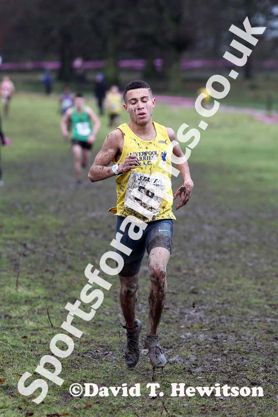 Michael Vennard (Vale Royal)  under-20 mens Northern Cross Country Champs, Knowsley Safari Park. Photo: David T. Hewitson/Sports for All Pics